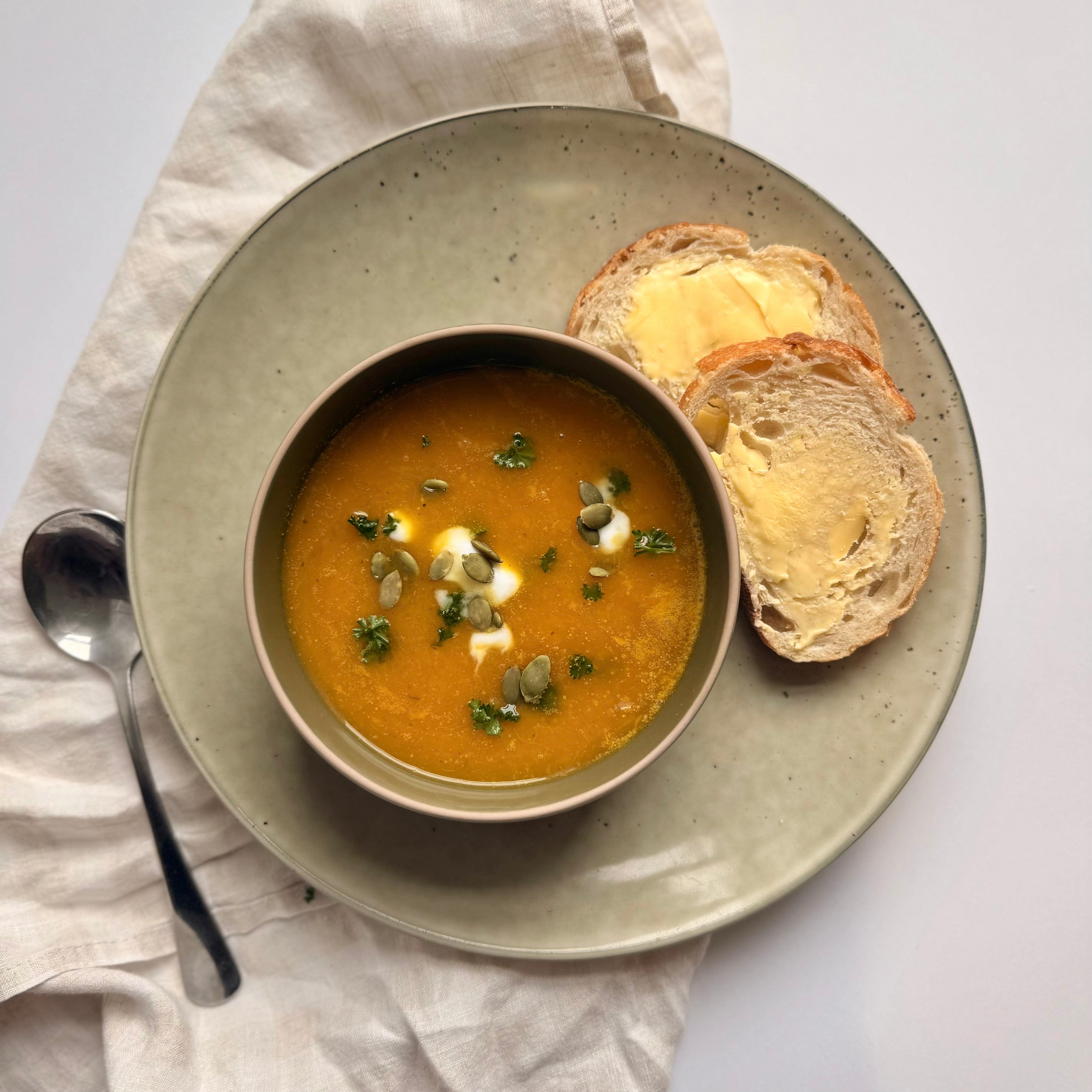 pumpkin and leek soup