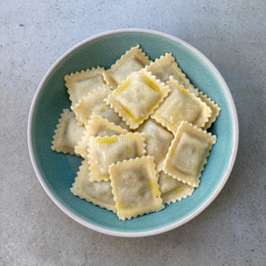 lemongrass prawn ravioli