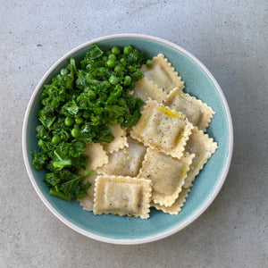 asian prawn ravioli